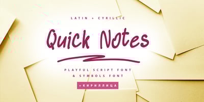 Quick Notes Cyrillic
