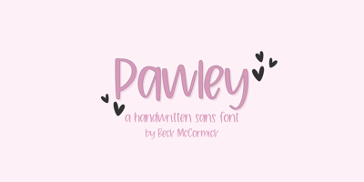 Pawley Handwriting Sans