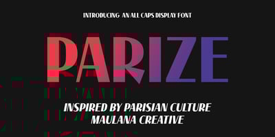 MC Parize Display Font