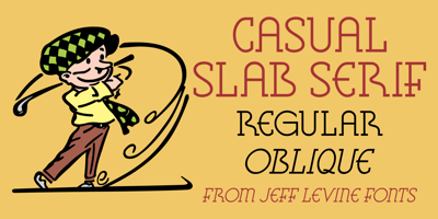 Casual Slab Serif JNL