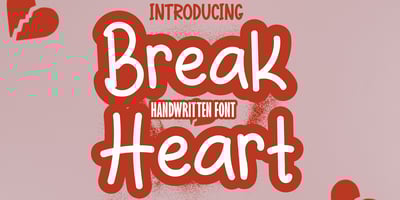 Break Heart Handwritten