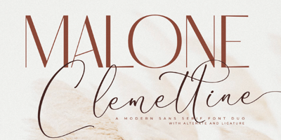 Malone Clemettine Script