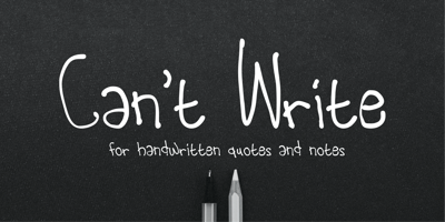 Cannot Write