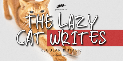 The Lazy Cat Writes