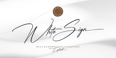 White Sign