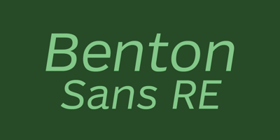 Benton Sans RE