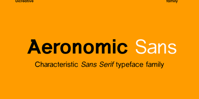 Aeronomic Sans