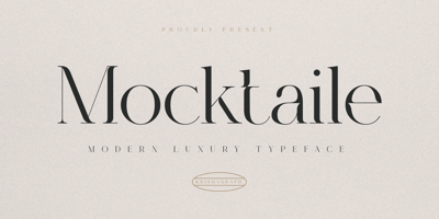 Mocktaile Typeface
