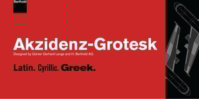 Akzidenz-Grotesk W1G