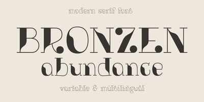 Bronzen Abundance