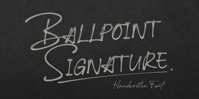 Ballpoint Signature