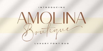 Amolina Boutique Script