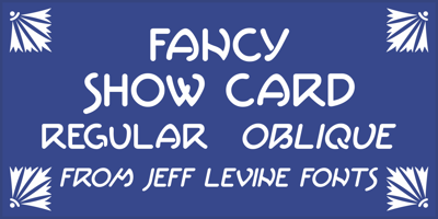 Fancy Show Card JNL