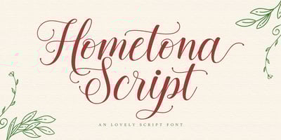 Hometona Script