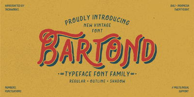Bartond Typeface