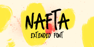 Nafta Brush Font