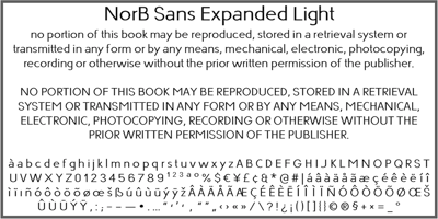 NorB Sans Expanded