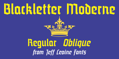 Blackletter Moderne JNL
