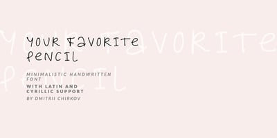 Your Favorite Pencil