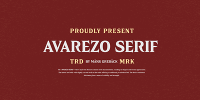 Avarezo Serif