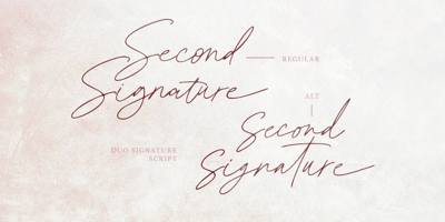 Second Signature