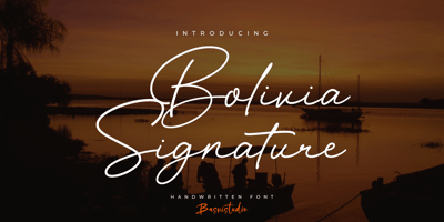 Bolivia Signature