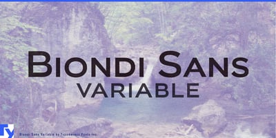 Biondi Sans Variable