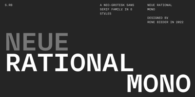 Neue Rational Mono