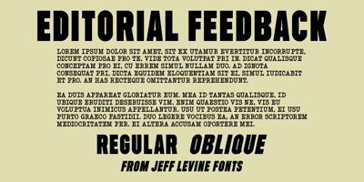Editorial Feedback JNL