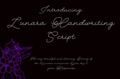Lunara Handwriting Script 6.0