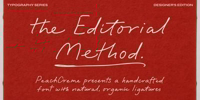The Editorial Method