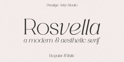 Rosvella Serif Family
