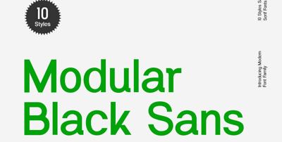 Modular Black Sans