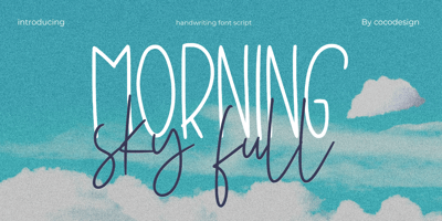 Morning sky full