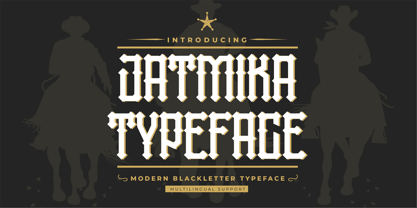 Jatmika Typeface Font Poster 1