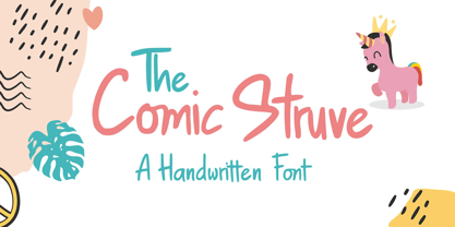 The Comic Struves Font Poster 1