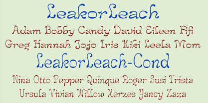 LeakorLeach Font Poster 6
