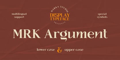 MRK Argument Font Poster 1