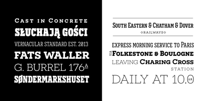 Novecento Slab Font Poster 2