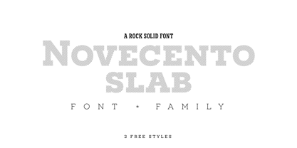 Novecento Slab Font Poster 1