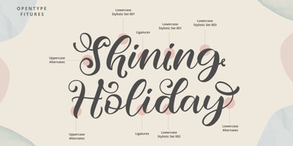Shining Holiday Font Poster 2