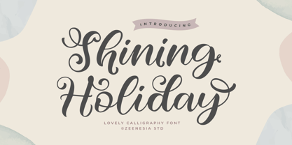 Shining Holiday Font Poster 1