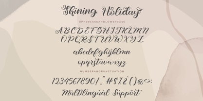 Shining Holiday Font Poster 9