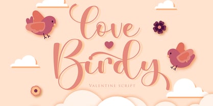 Love Birdy Font Poster 1