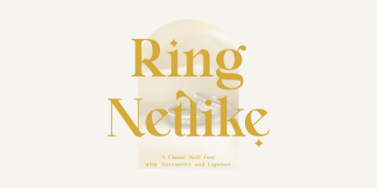 Ring Netlike Font Poster 1