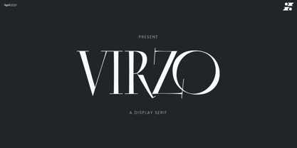Virzo Font Poster 1