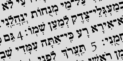 Hebrew Frank Std Font Poster 1