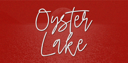 Oyster Lake Font Poster 1