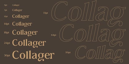 Collager Font Poster 4