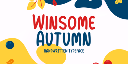 Winsome Autumn Font Poster 1